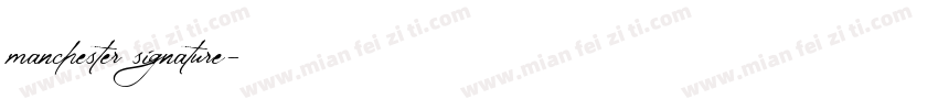 manchester signature字体转换